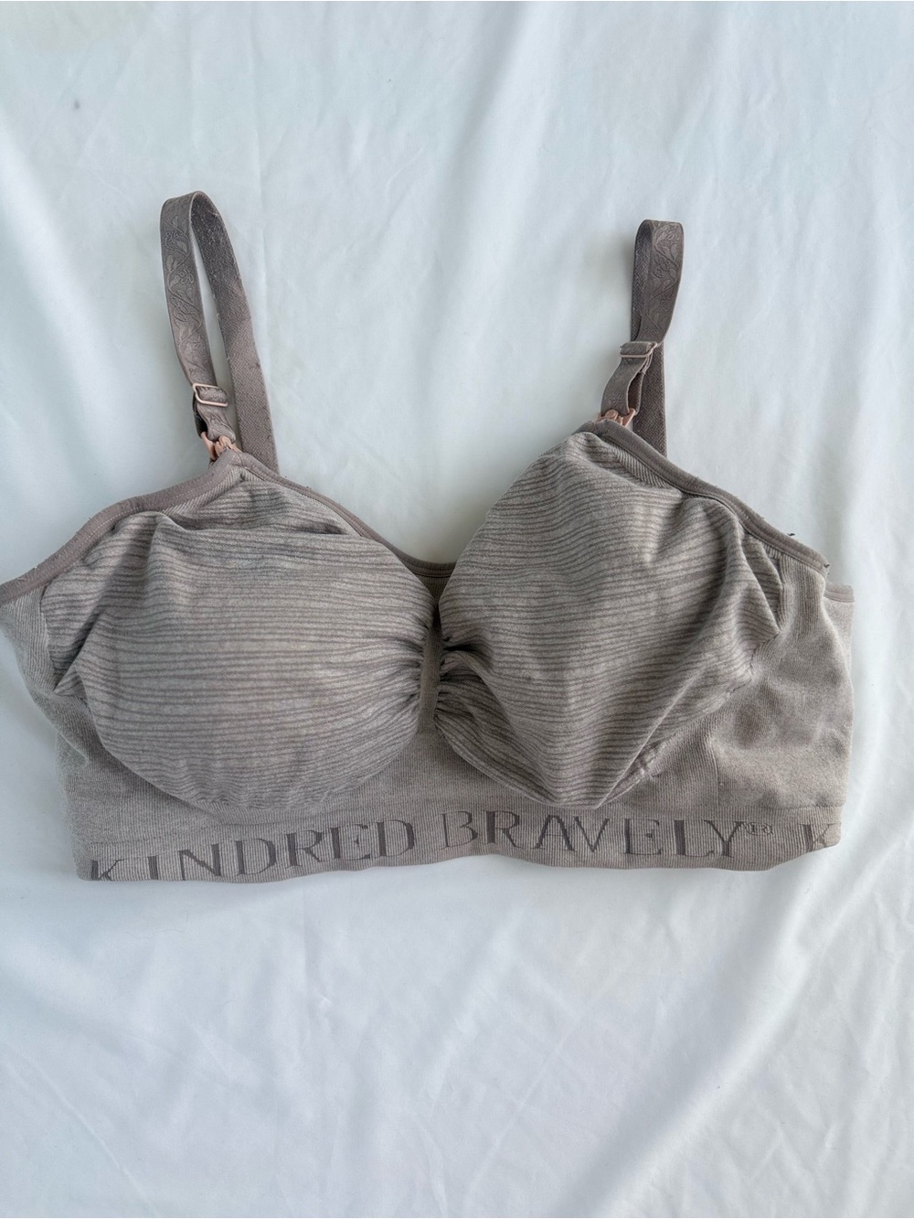 Kindred Bravely Pumping Nursing Bra Grey Busty XL